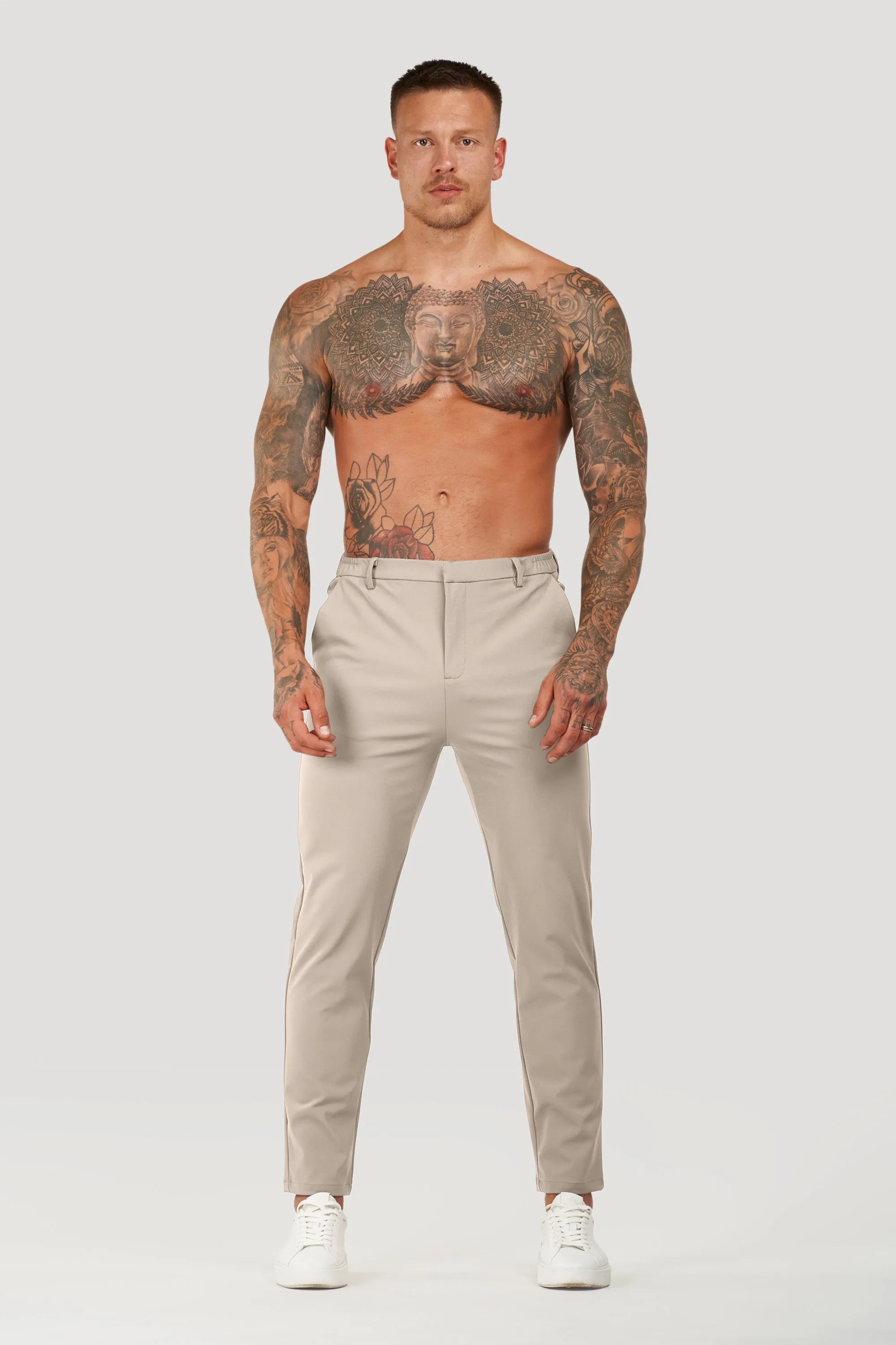Heren Tailoring Broek Tech Forth Beige