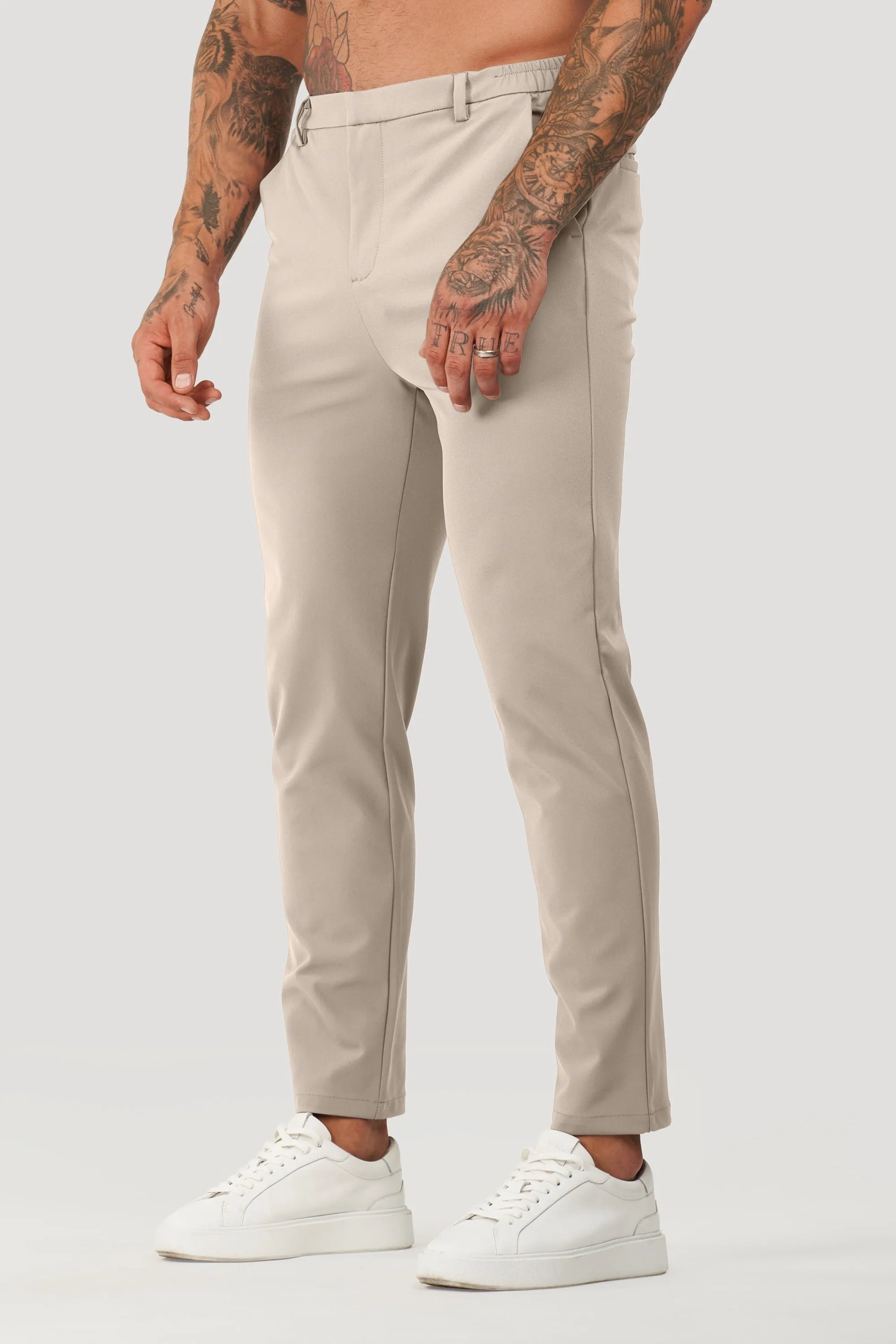 Heren Tailoring Broek Tech Forth Beige