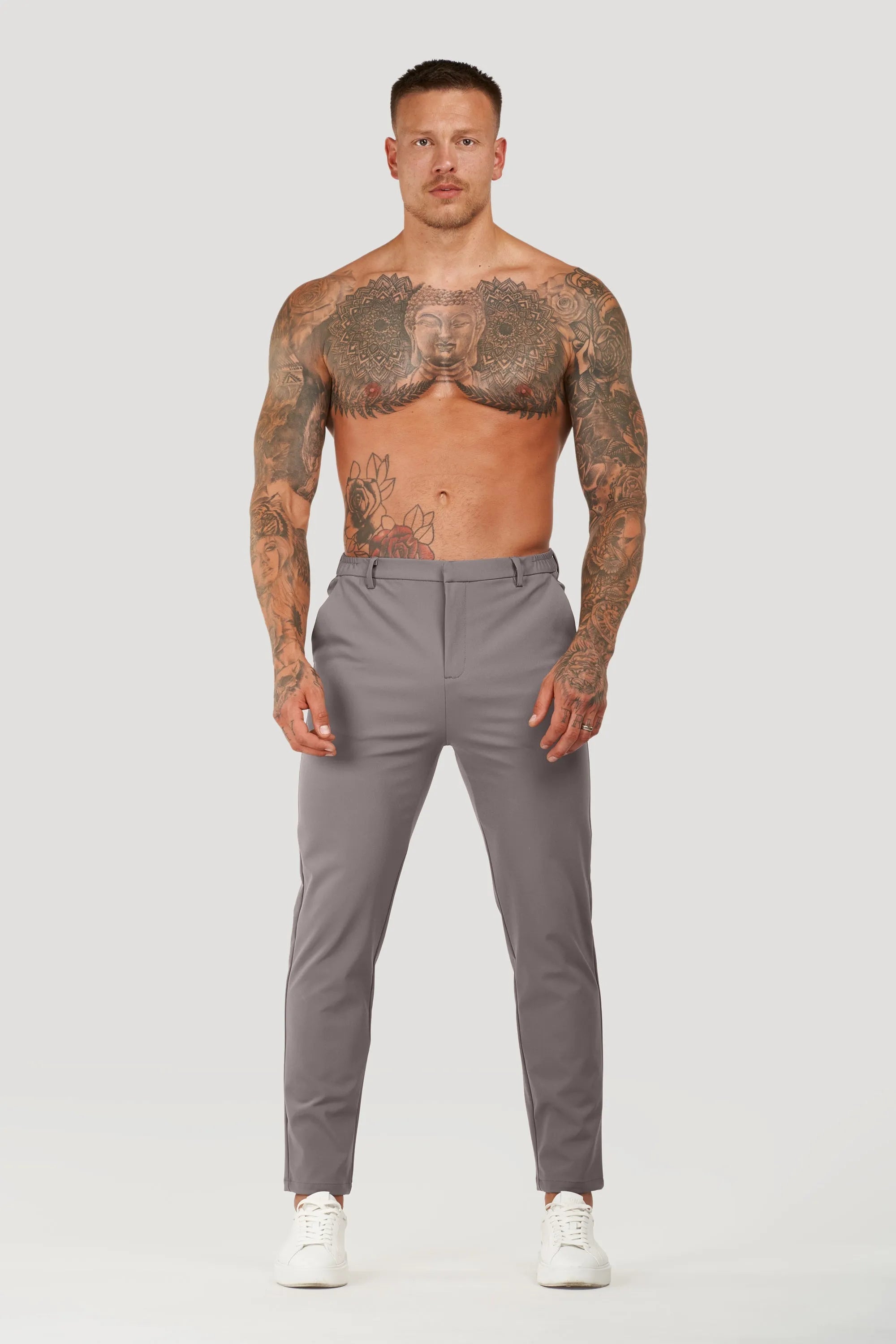 Heren Tailoring Broek Tech Forth Grijs