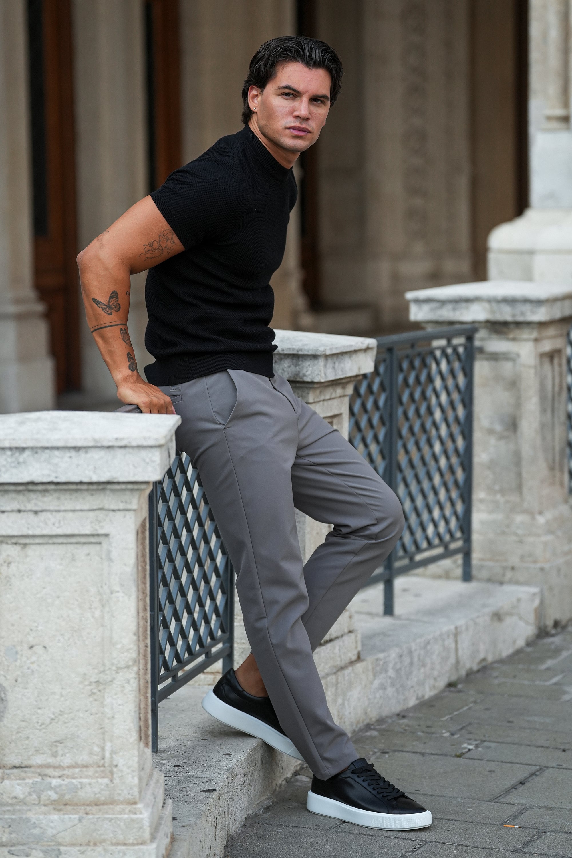 Heren Tailoring Broek Tech Forth Grijs