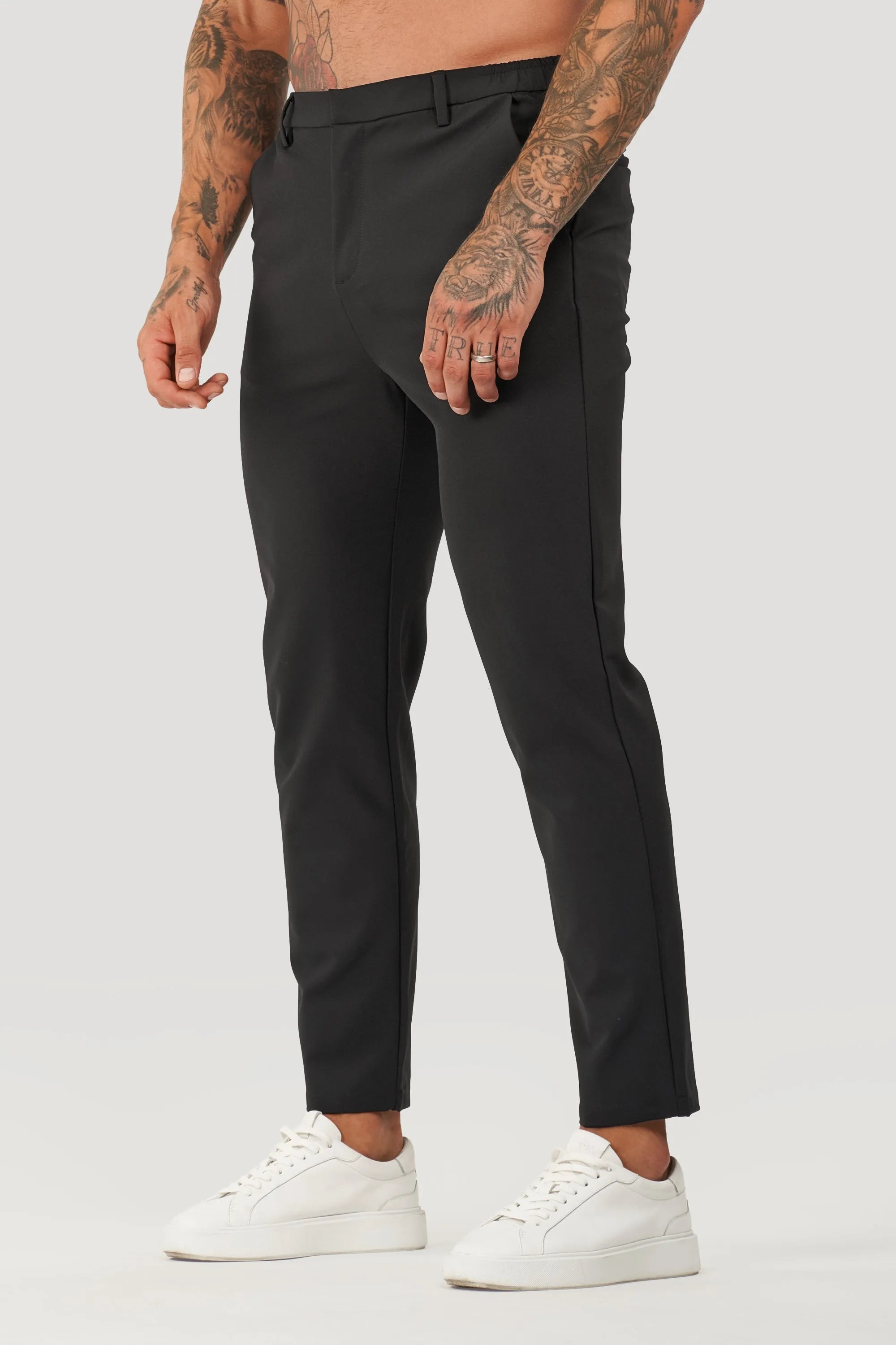 Heren Tailoring Broek Tech Forth Zwart