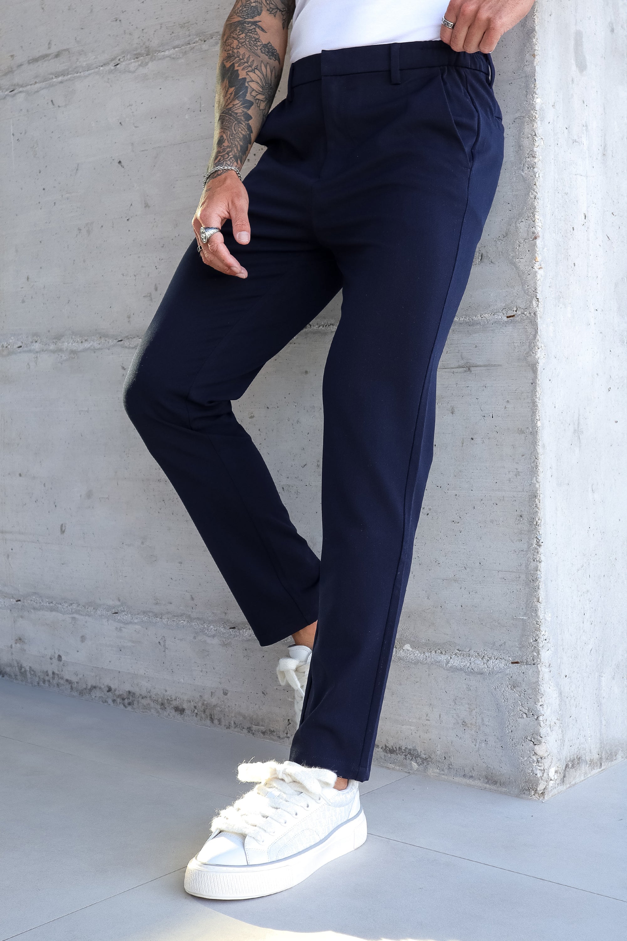Santis Forth Heren Broek Blauw