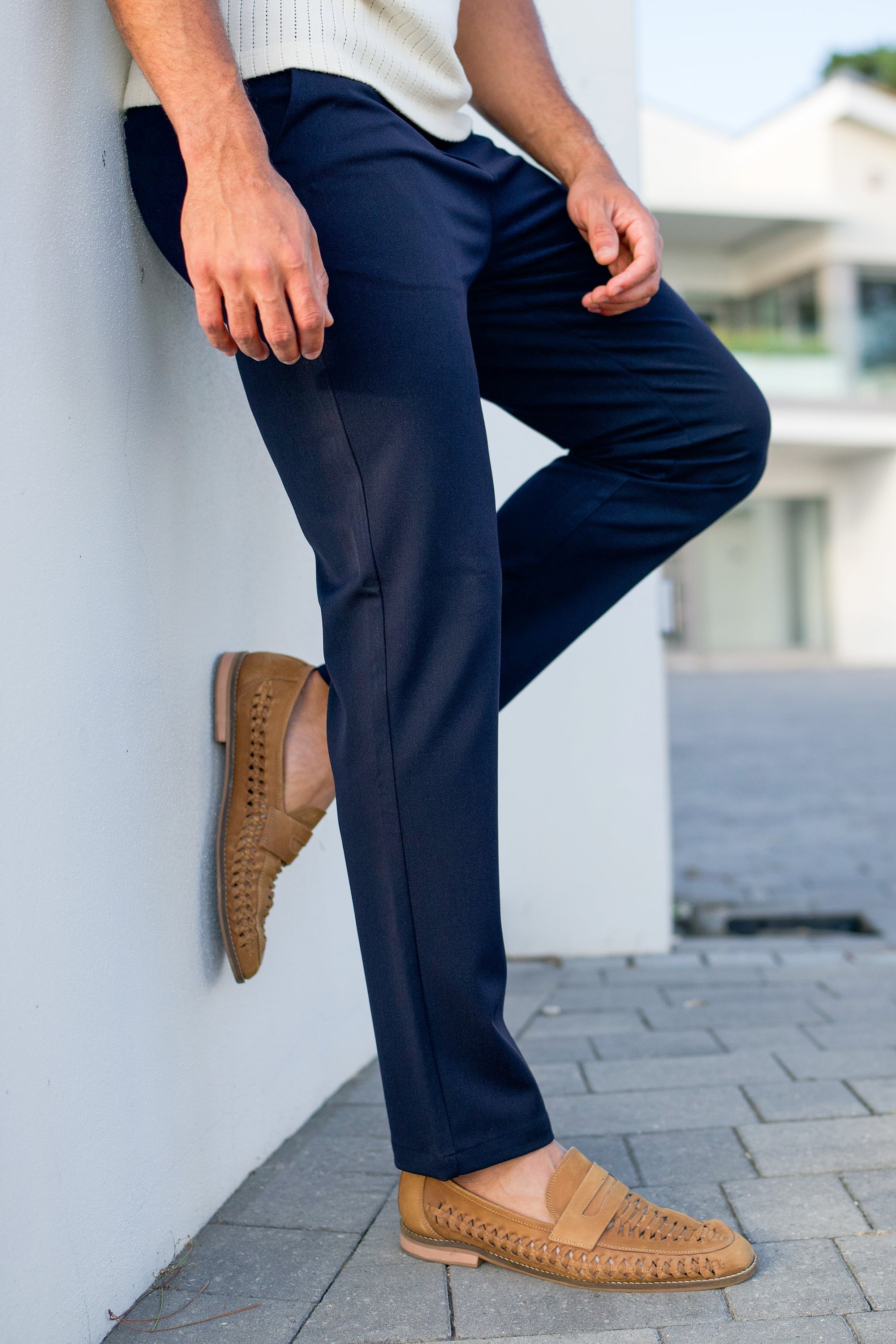 Santis Forth Heren Broek Blauw