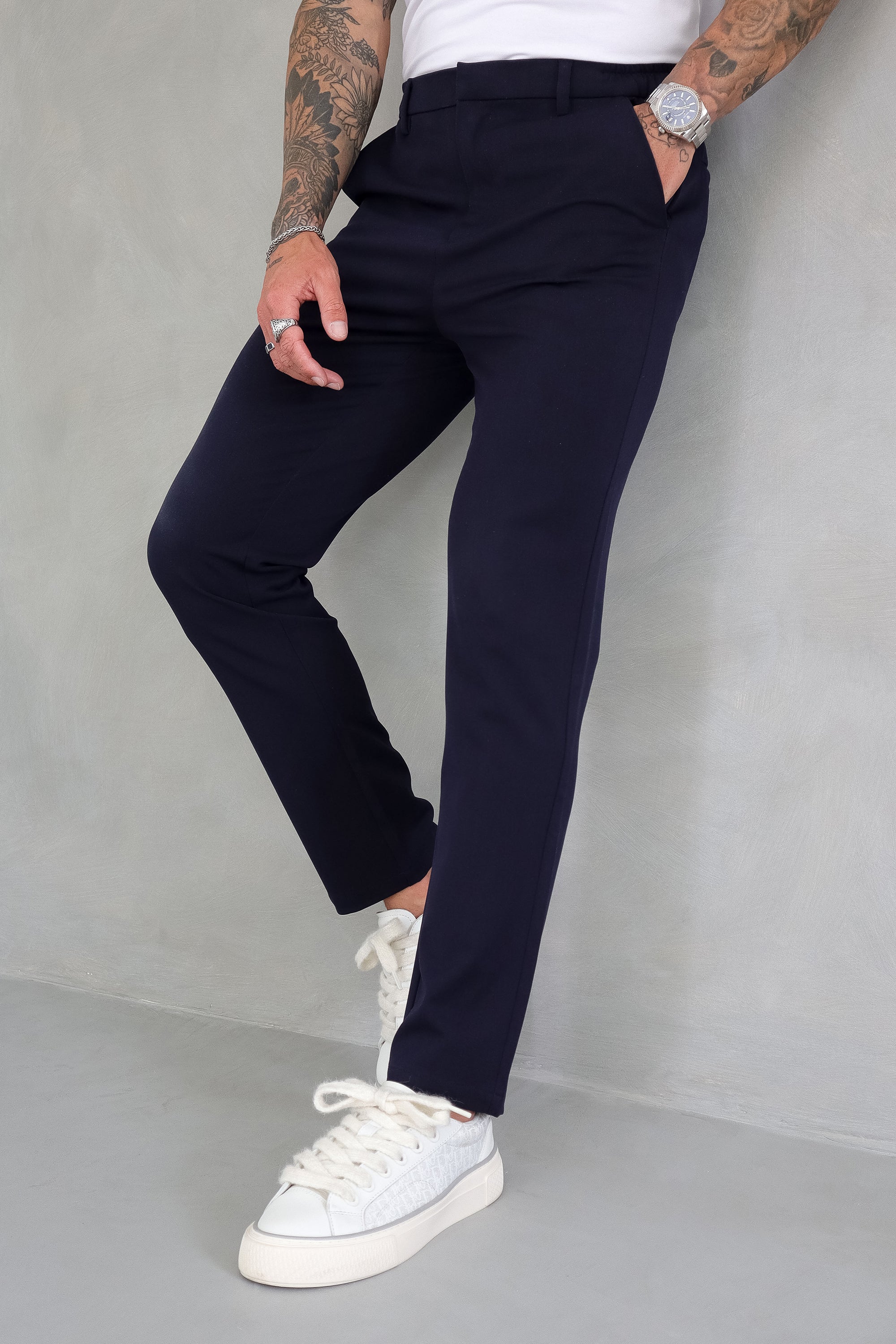 Santis Forth Heren Broek Blauw