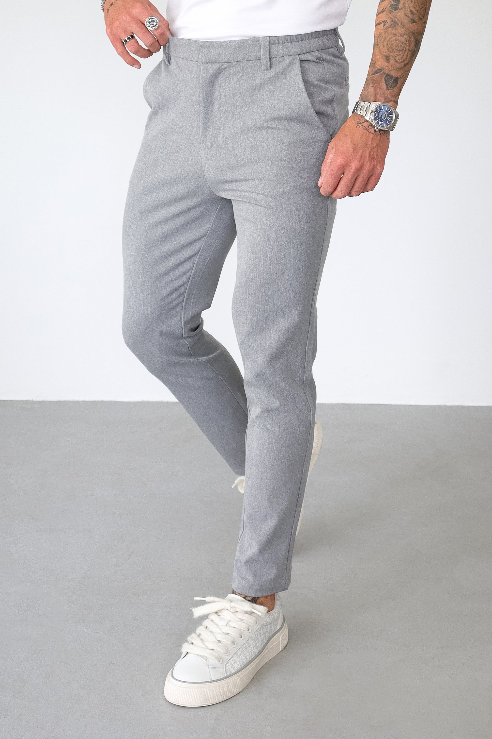 Santis Forth Heren Broek Grijs