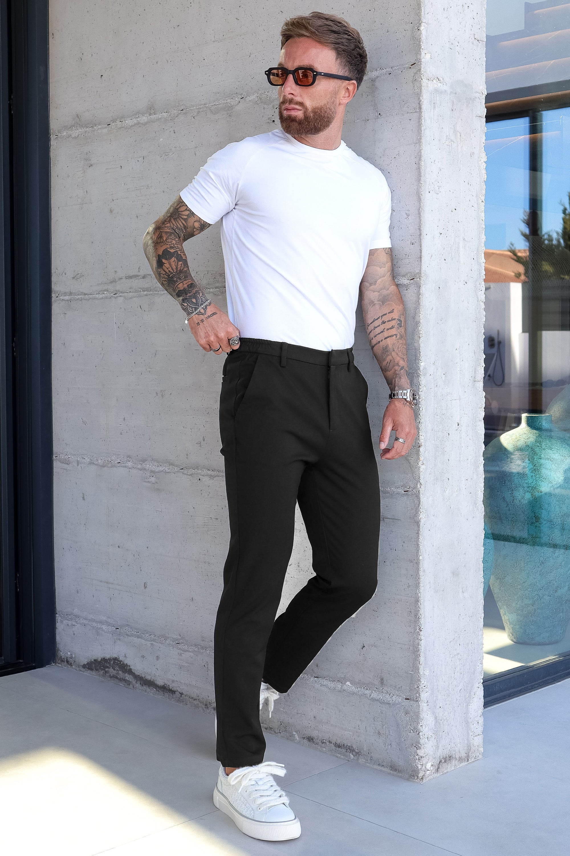 Santis Forth Heren Broek Zwart