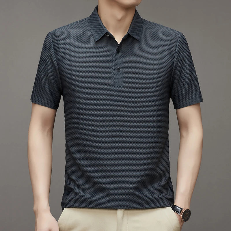 [BUY 1, GET 2] – Ultra Fresh Silk Ice Polo Shirt + FREE Watch