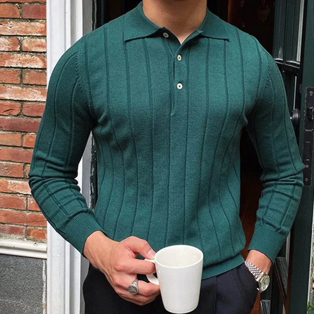 Forth Poloshirt met lange mouwen