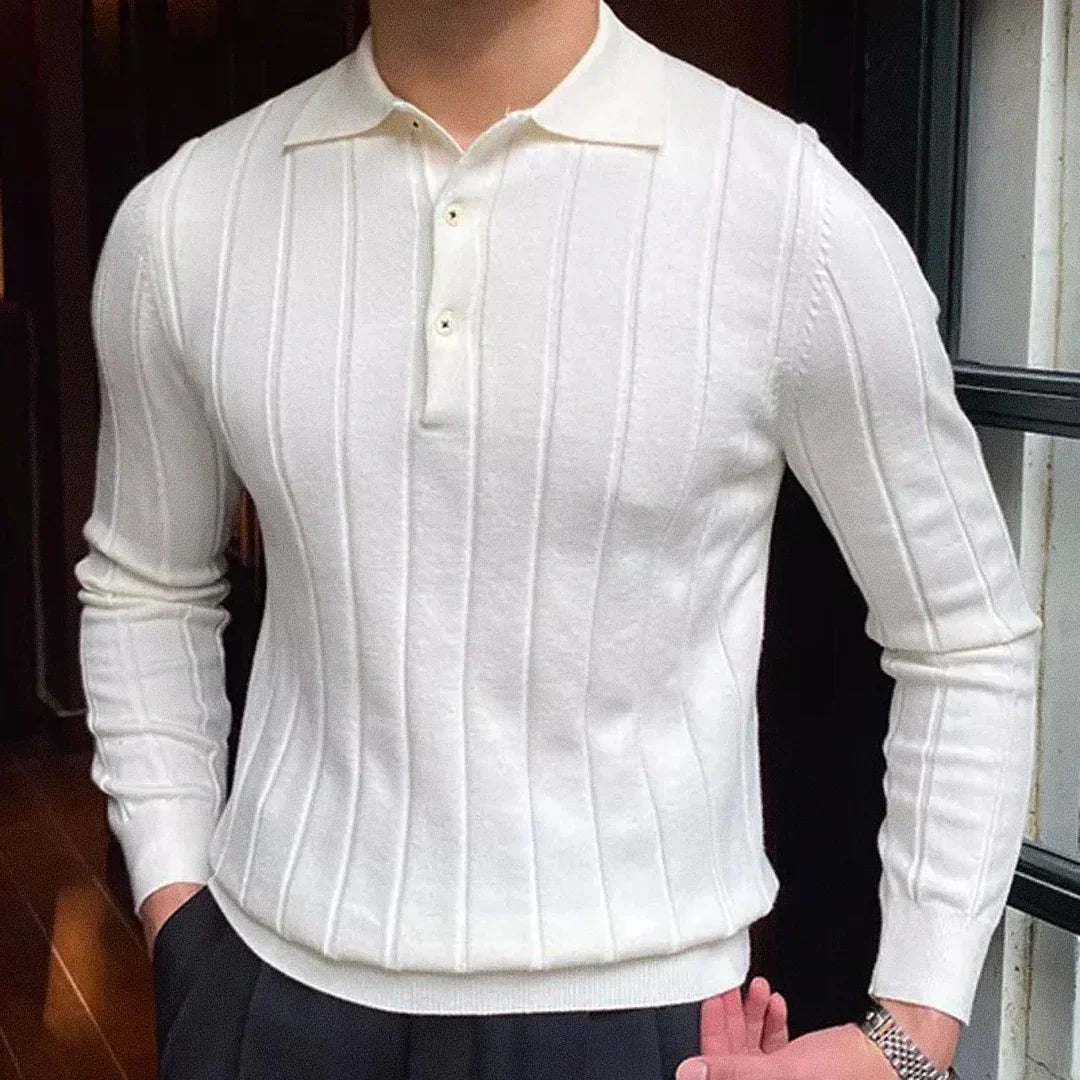 Forth Poloshirt met lange mouwen