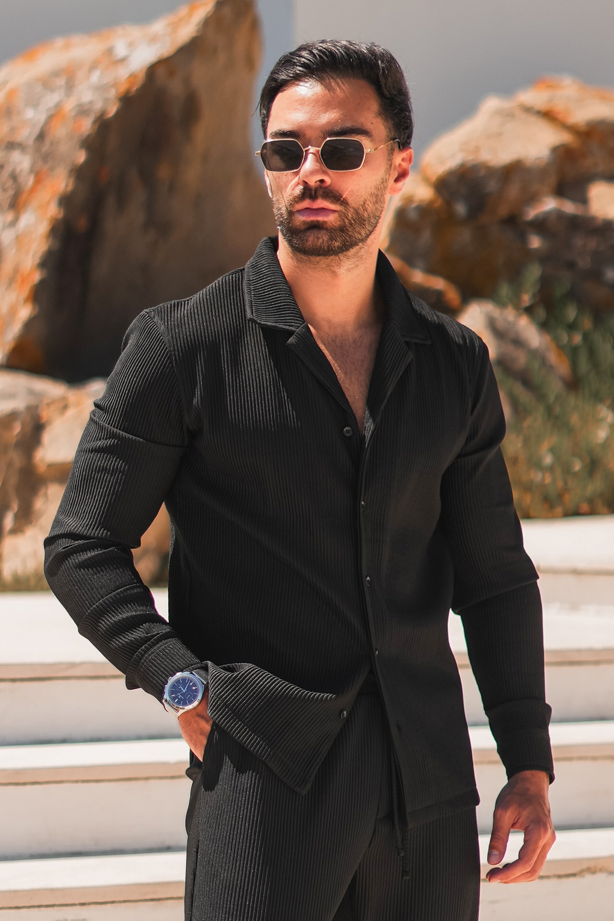 Rossi Forth Men's Black Shirt