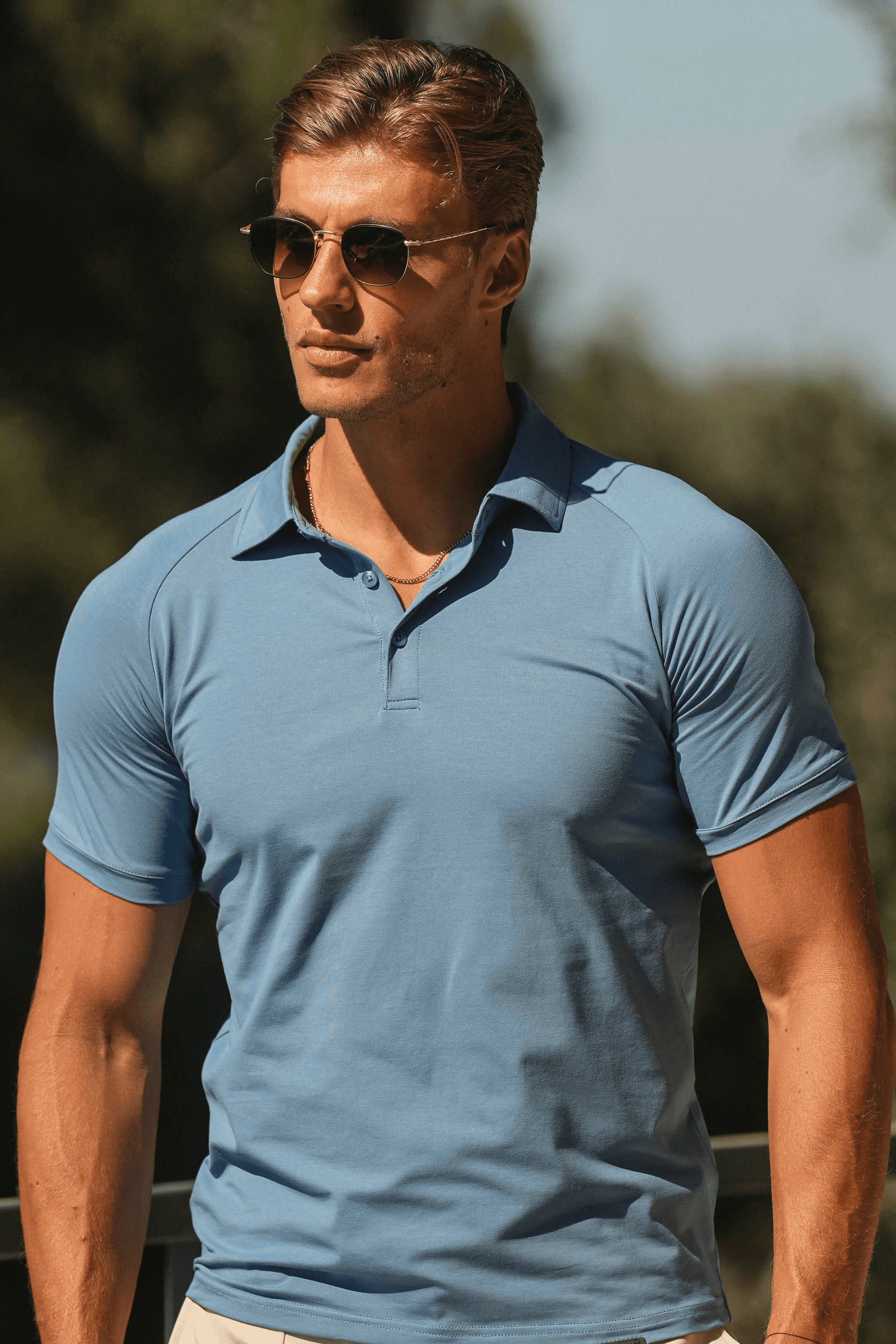 Forth Amalfi Blue Men's Polo Shirt