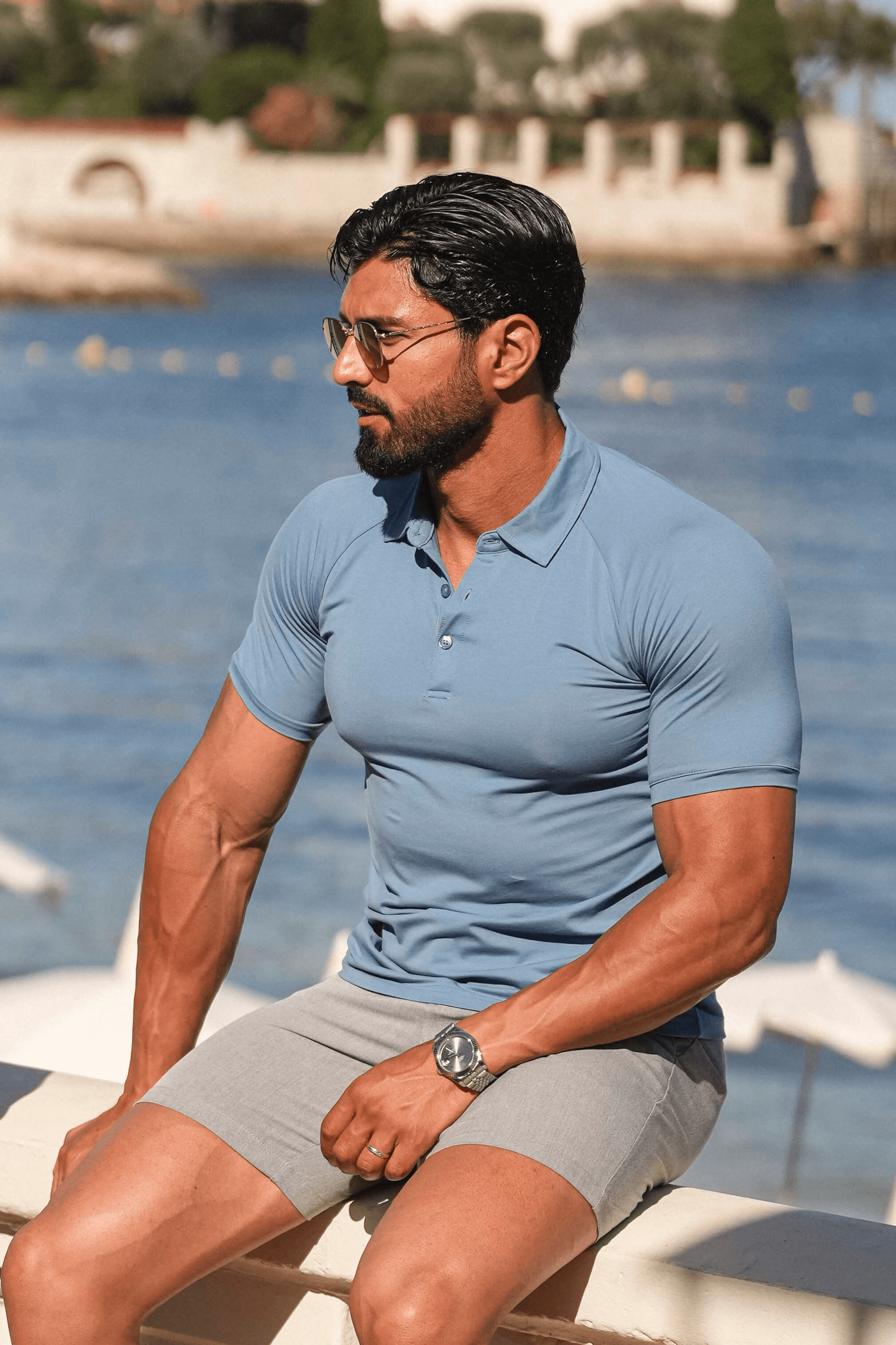 Forth Amalfi Blue Men's Polo Shirt