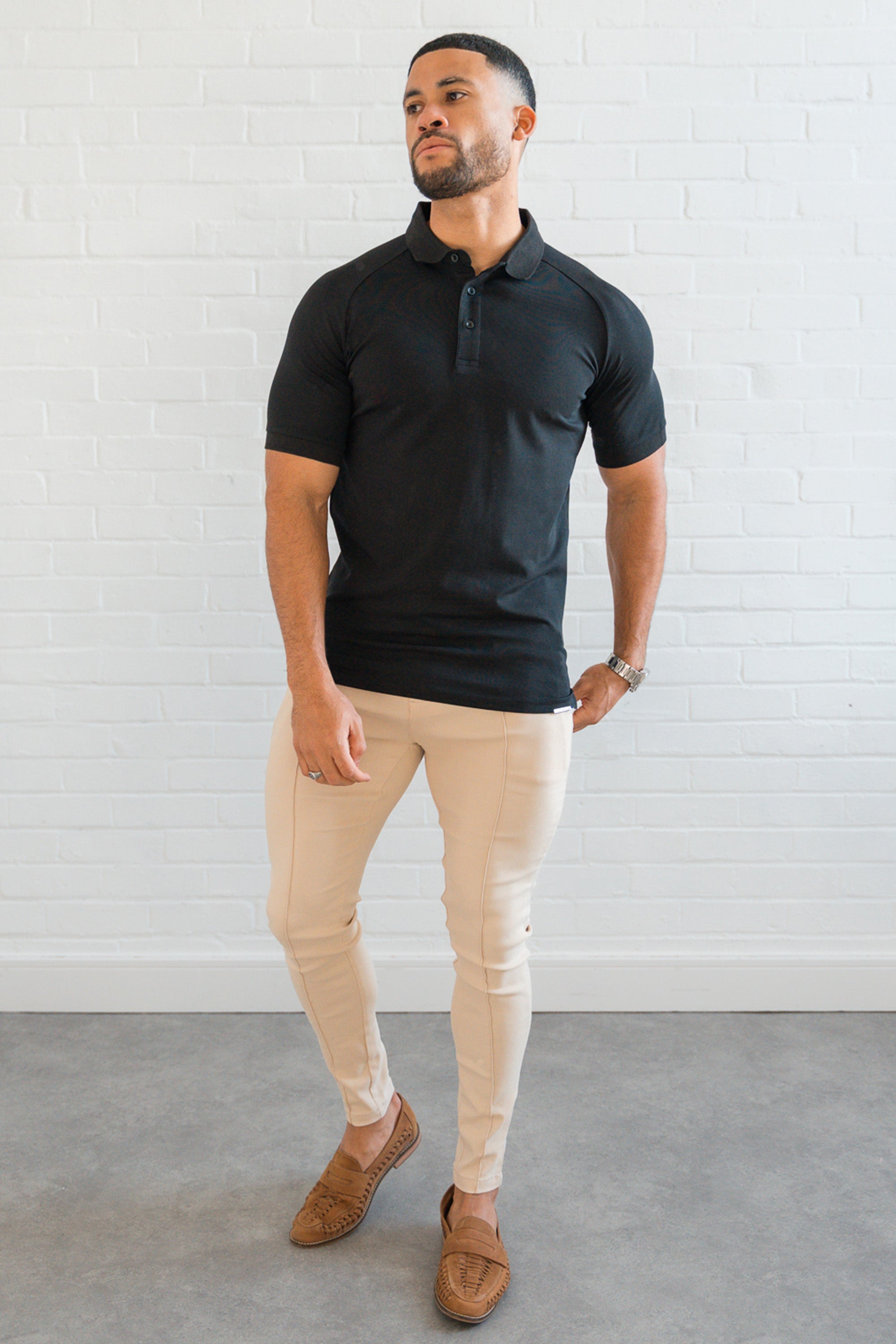 Forth Amalfi Men's Polo Shirt Black