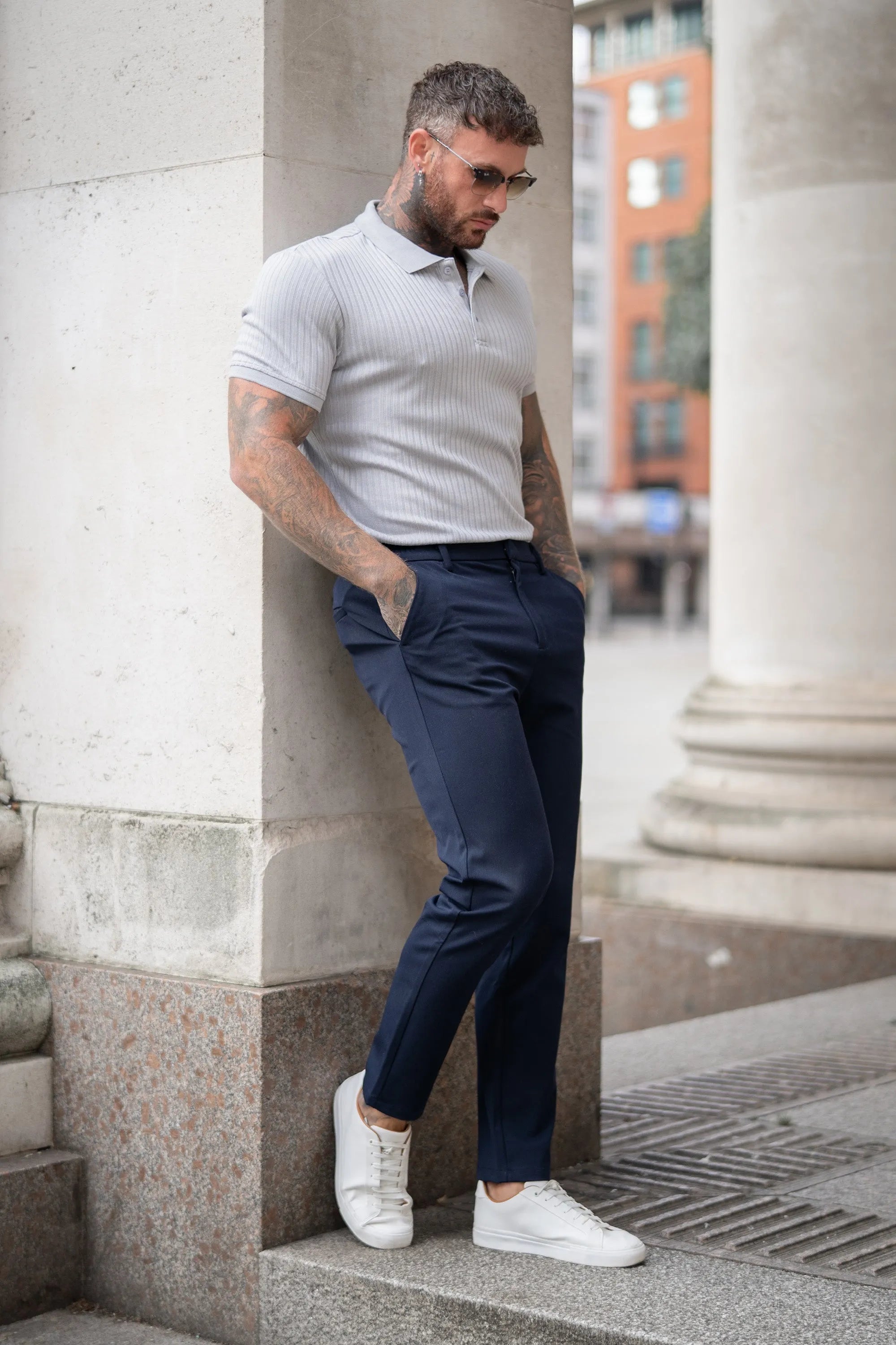 Men's Polo Shirt Milano Forth Grey