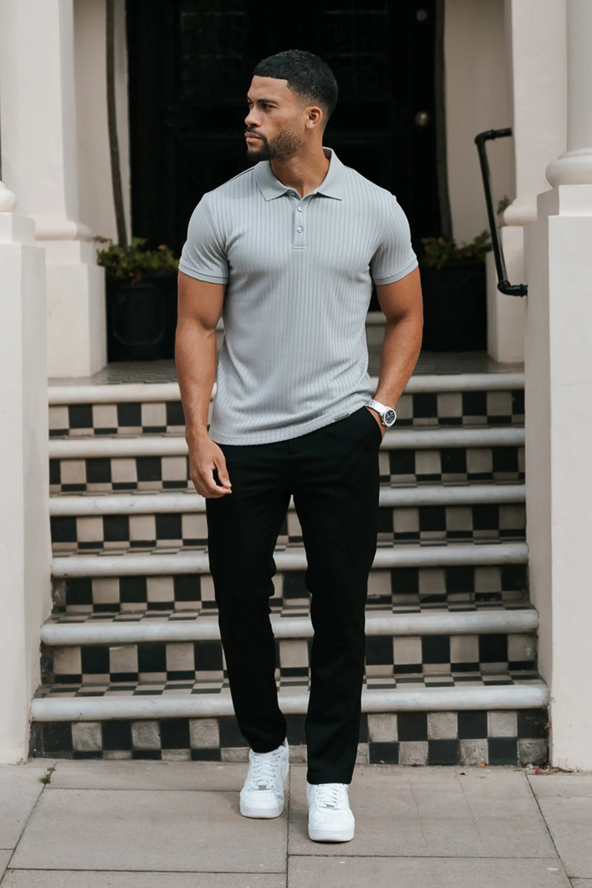 Men's Polo Shirt Milano Forth Grey