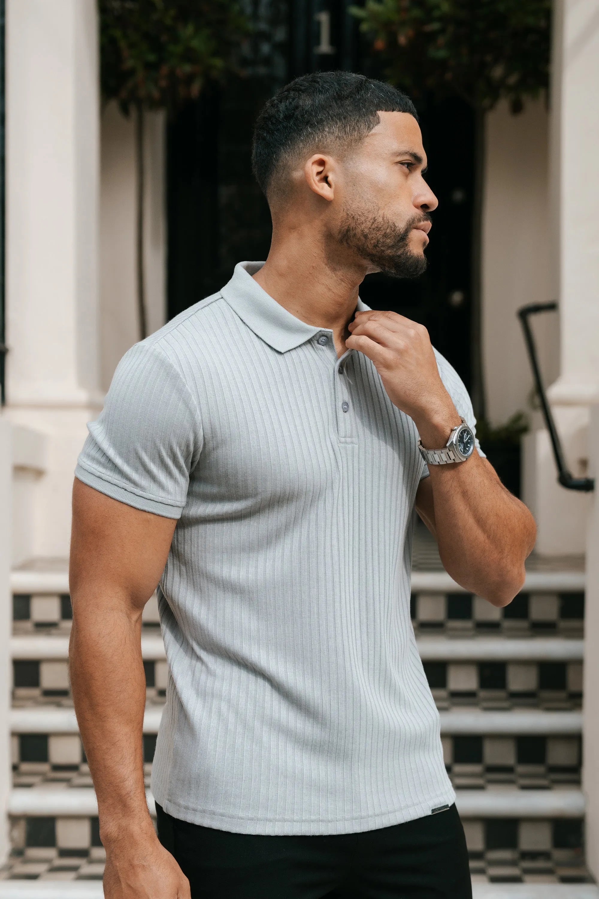 Men's Polo Shirt Milano Forth Grey