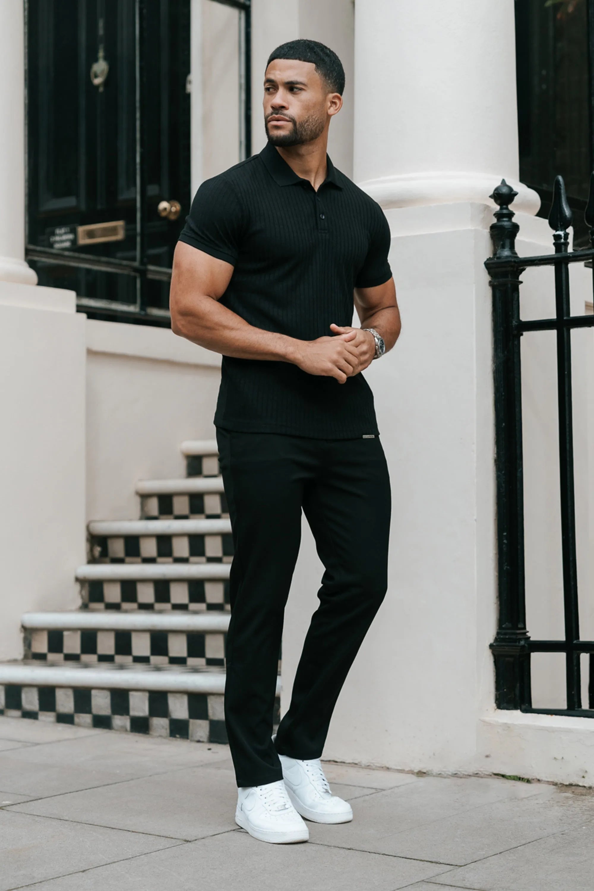 Milano Forth Men's Polo Shirt Black