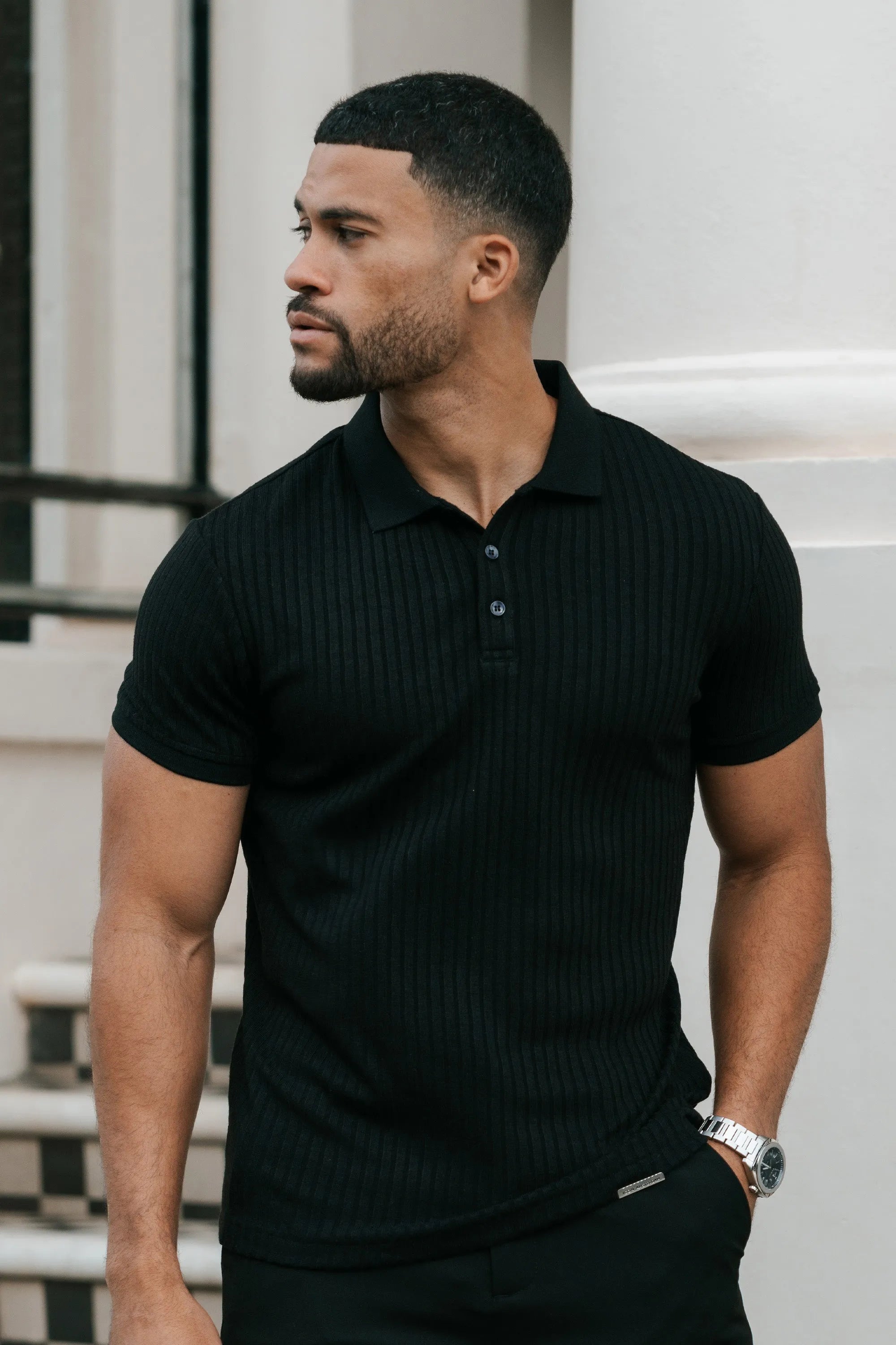 Milano Forth Men's Polo Shirt Black