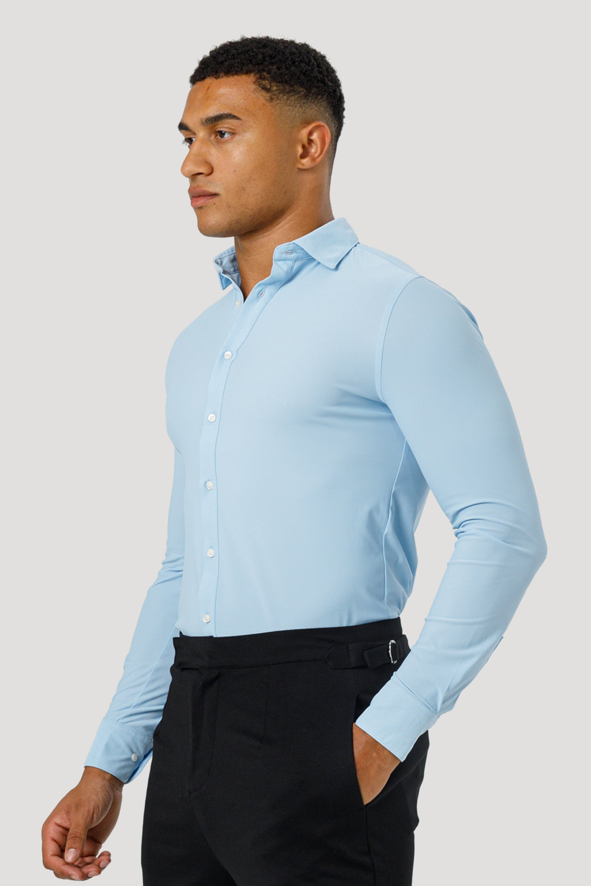 Forth Men's Dress Shirt Light Blue