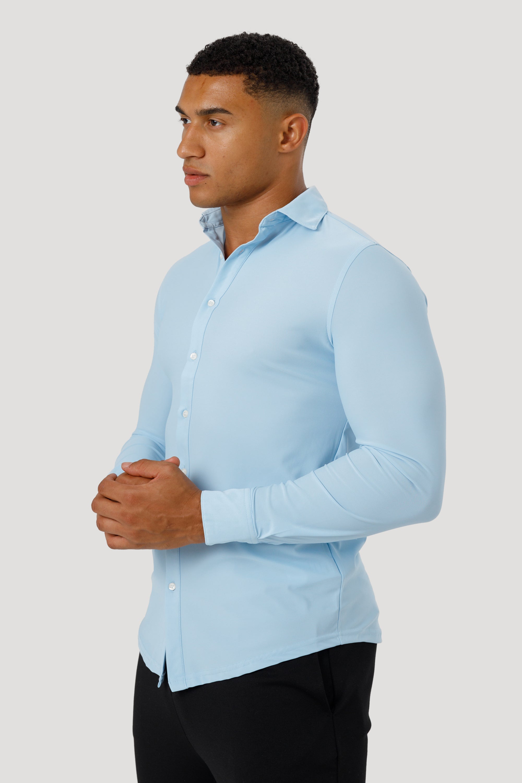 Forth Men's Dress Shirt Light Blue