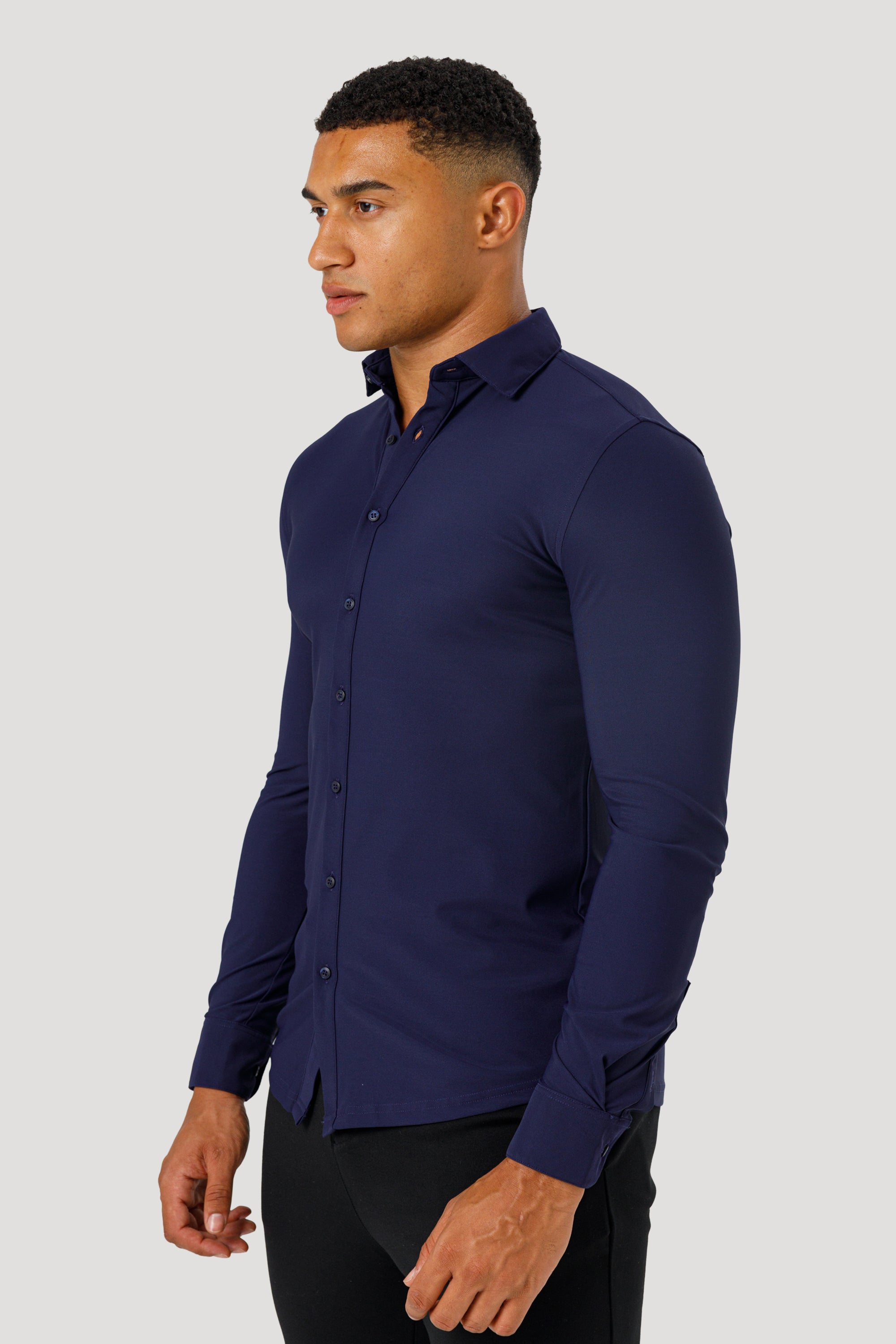 Forth Heren Marineblauw Overhemd