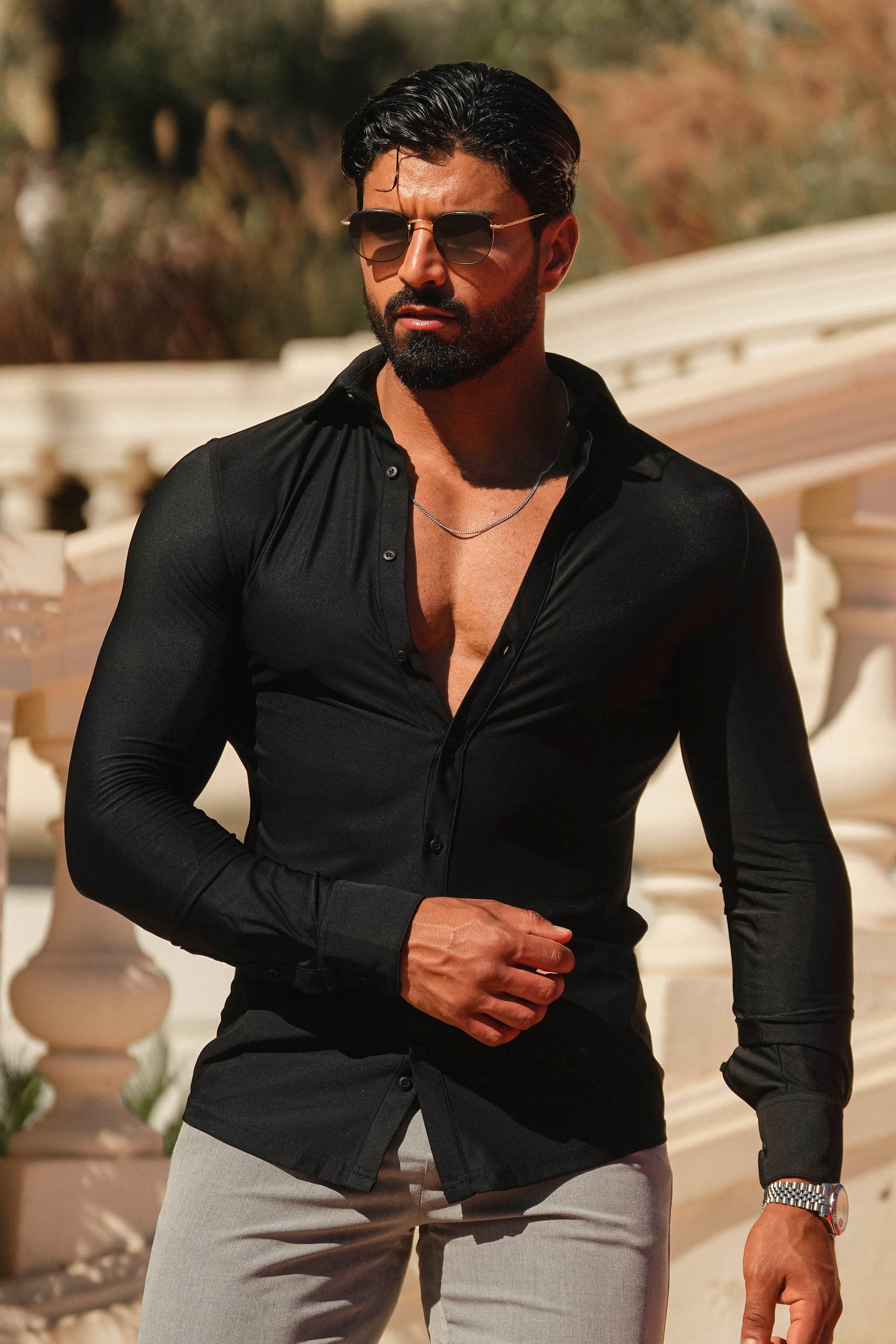 Forth Men’s Dress Shirt – Black