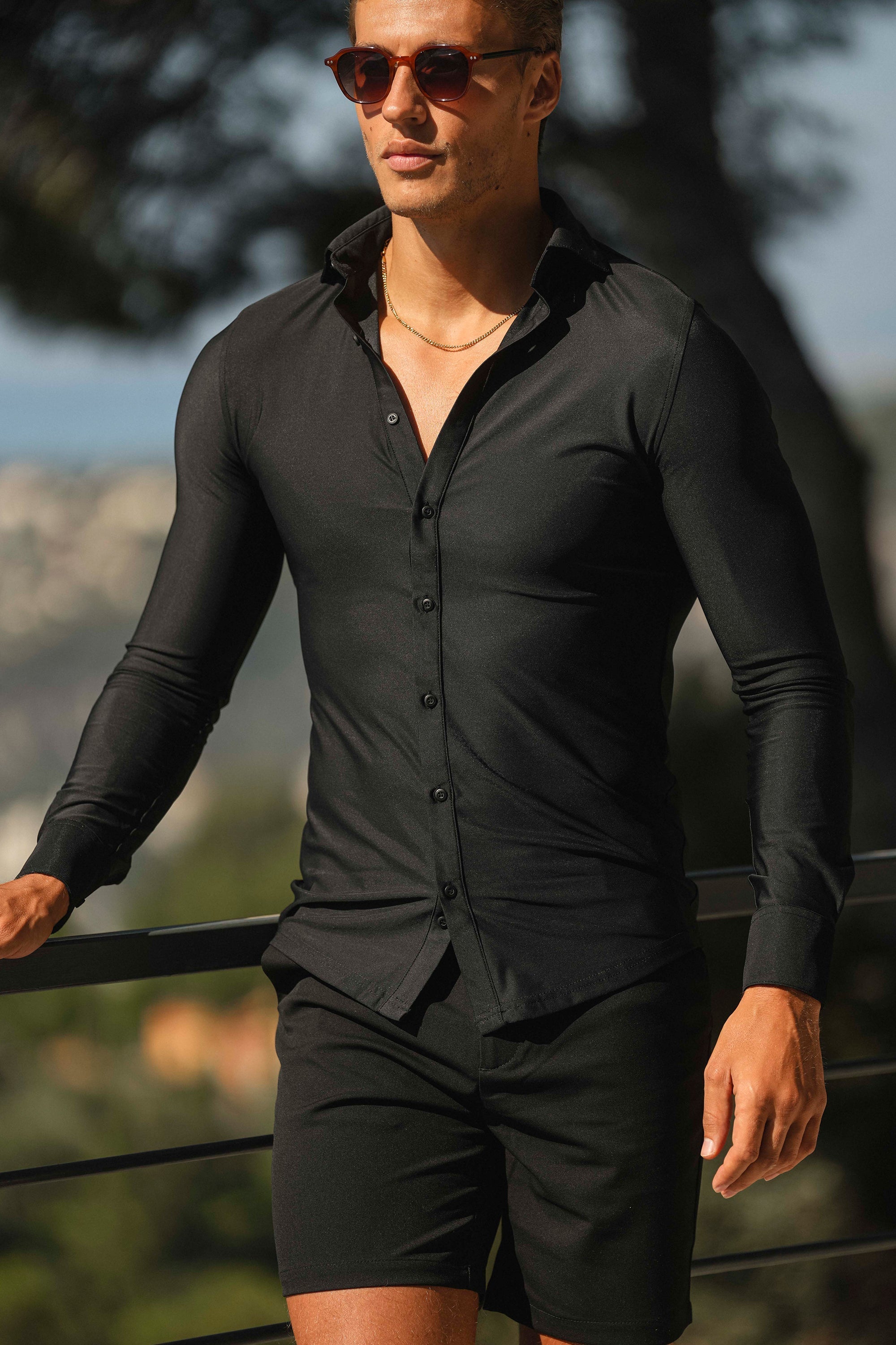 Forth Men’s Dress Shirt – Black