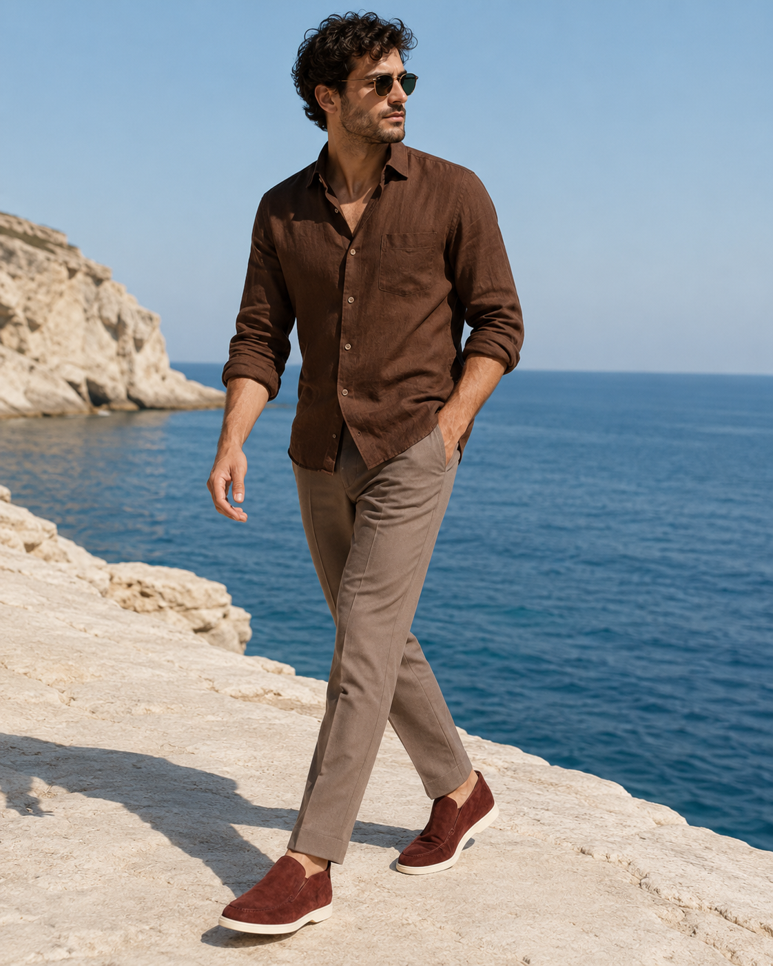Moreno Suede City Loafer Cognac