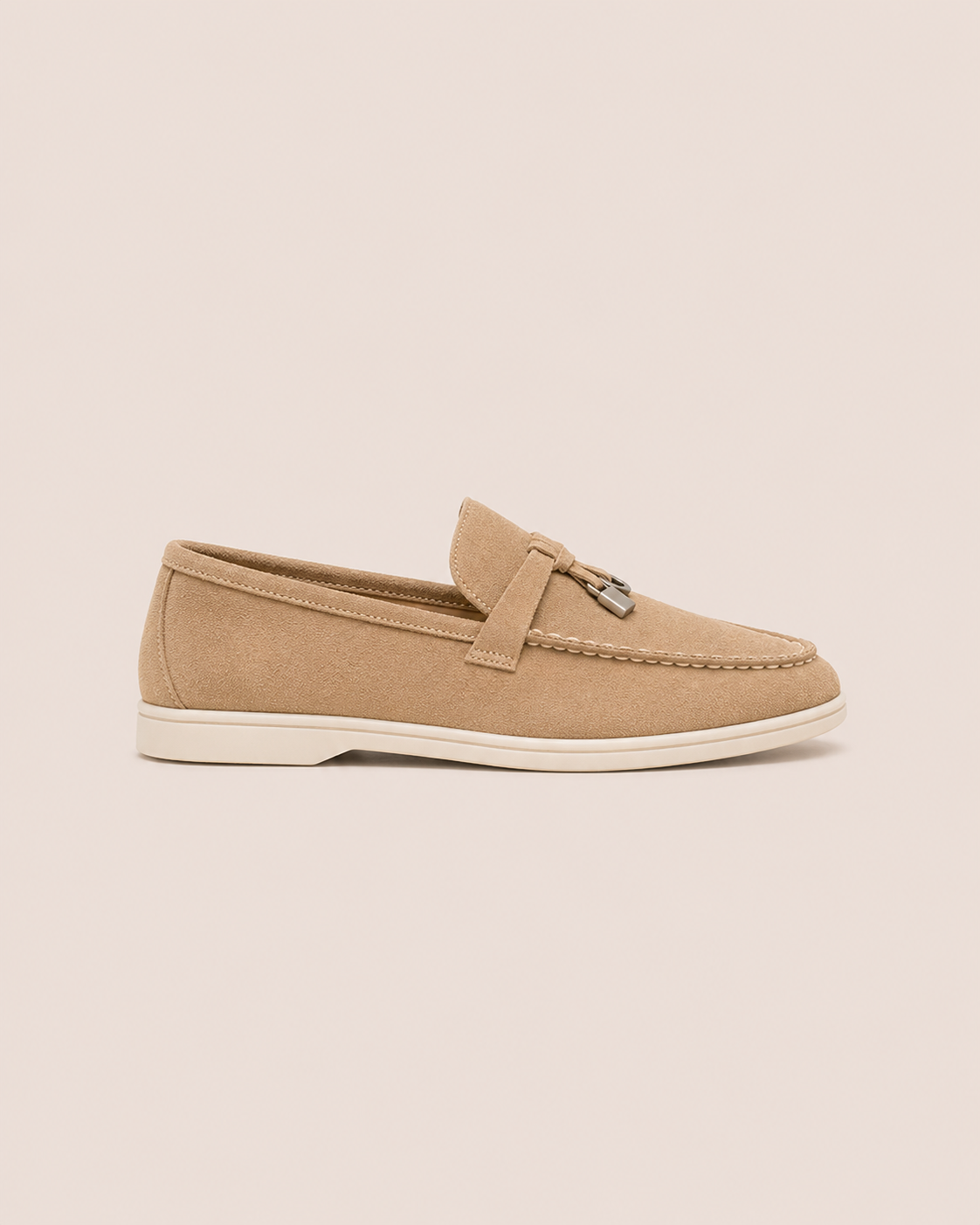 Lady Caramel Buckle Loafer