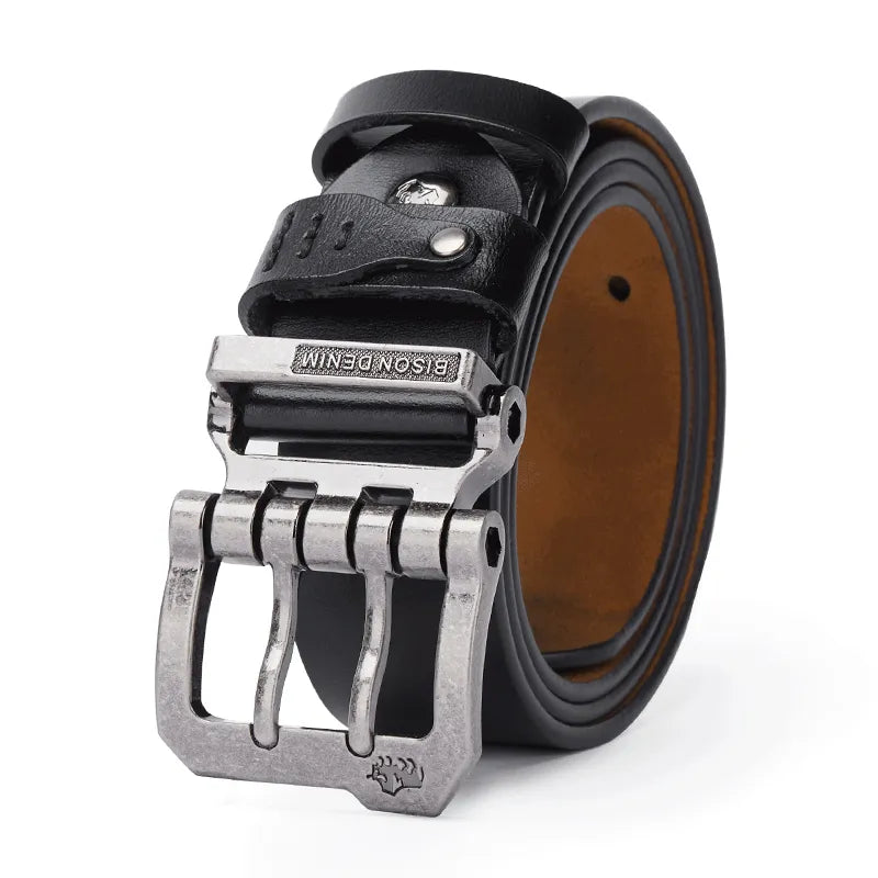 Forth Bison Denim Men's Leather Belt