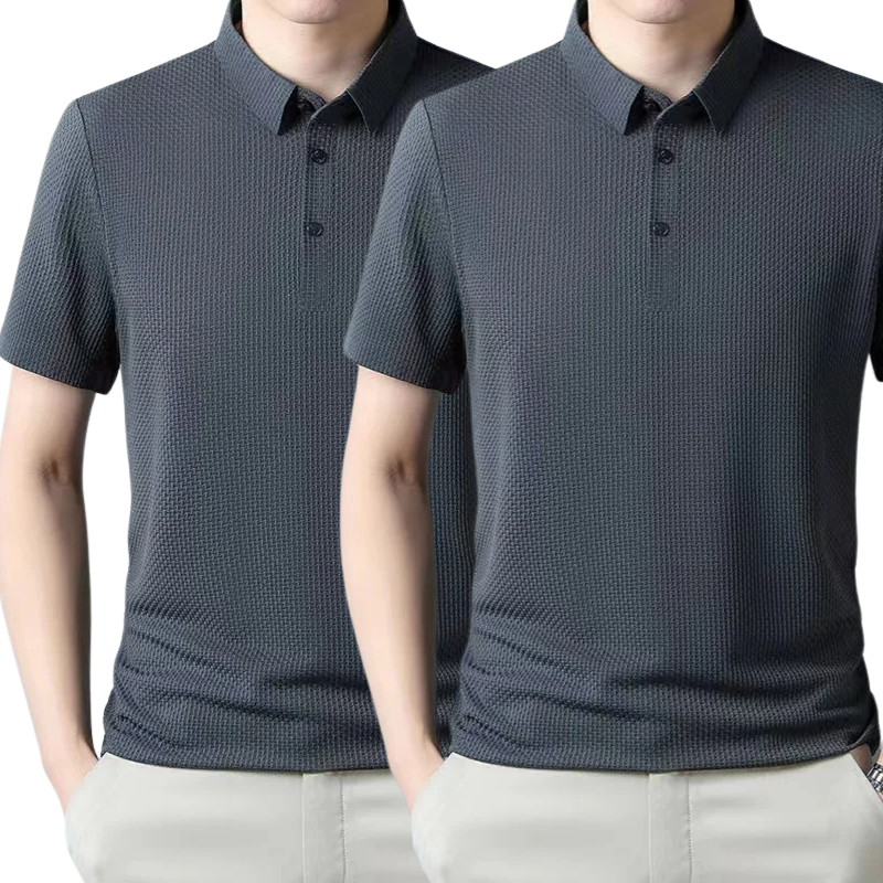 [BUY 1, GET 2] – Ultra Fresh Silk Ice Polo Shirt + FREE Watch