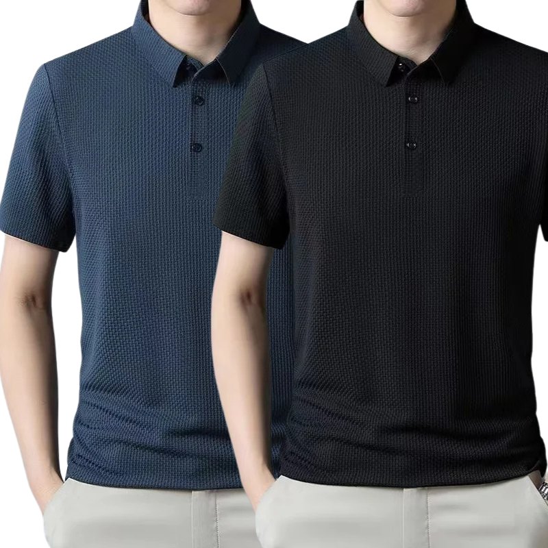 [BUY 1, GET 2] – Ultra Fresh Silk Ice Polo Shirt + FREE Watch