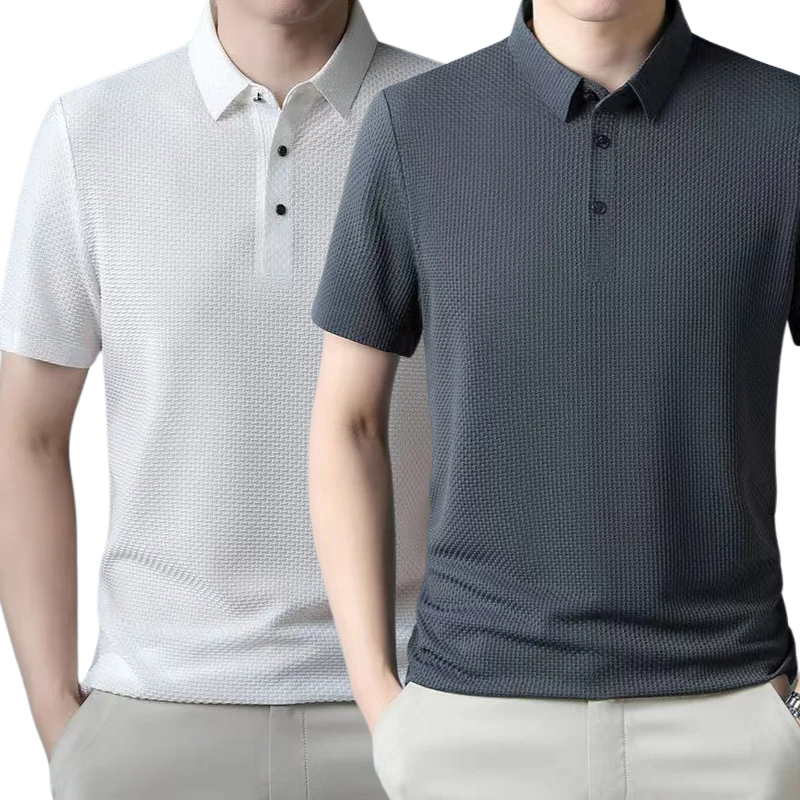 [BUY 1, GET 2] – Ultra Fresh Silk Ice Polo Shirt + FREE Watch