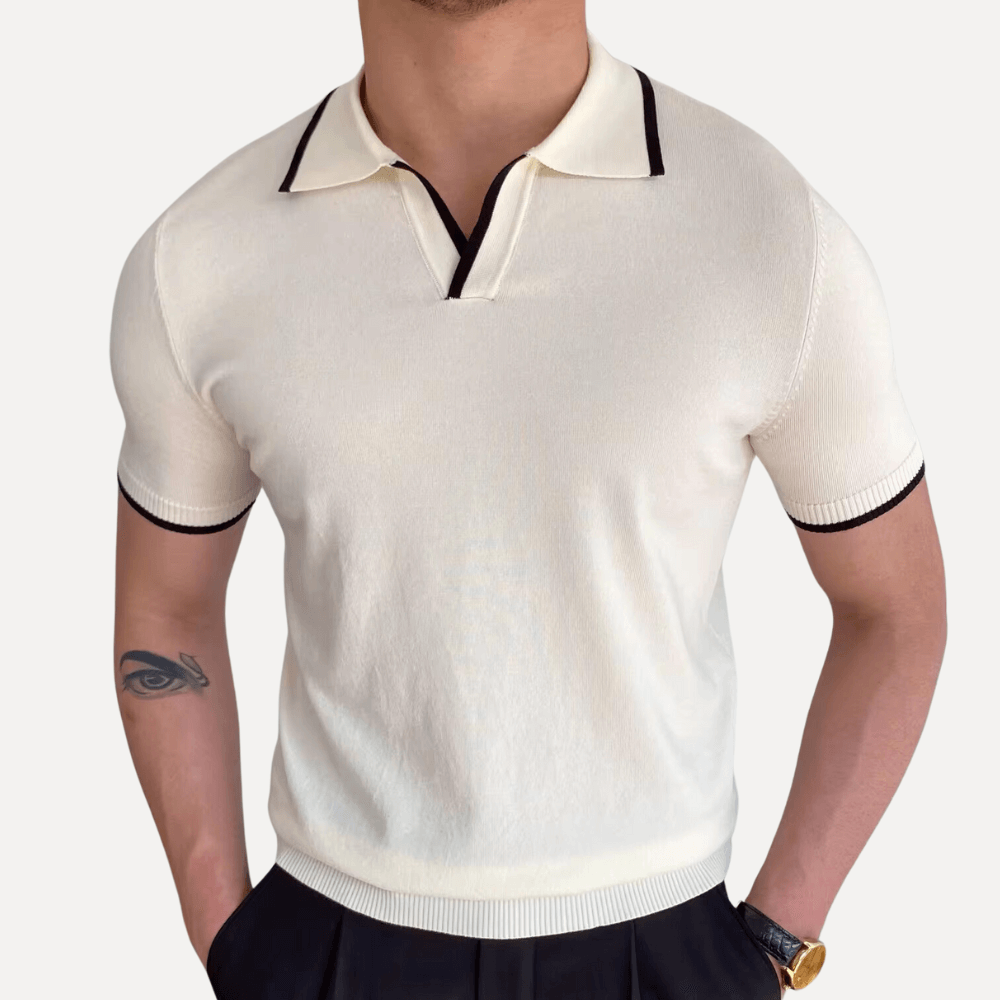 Simon Forth Men's Knit Polo Shirt