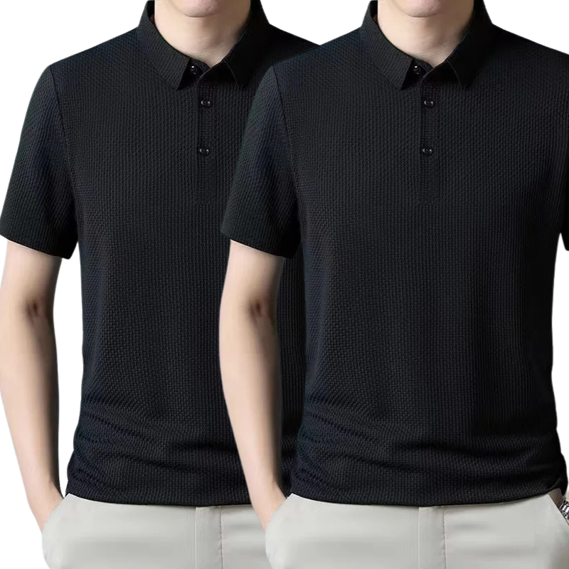 [BUY 1, GET 2] – Ultra Fresh Silk Ice Polo Shirt + FREE Watch