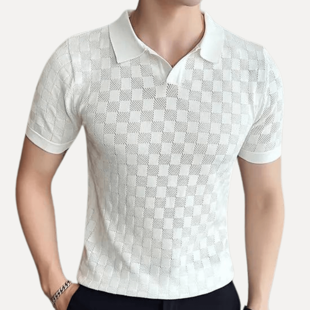 Kevin Forth Men's Knitted Polo Shirt
