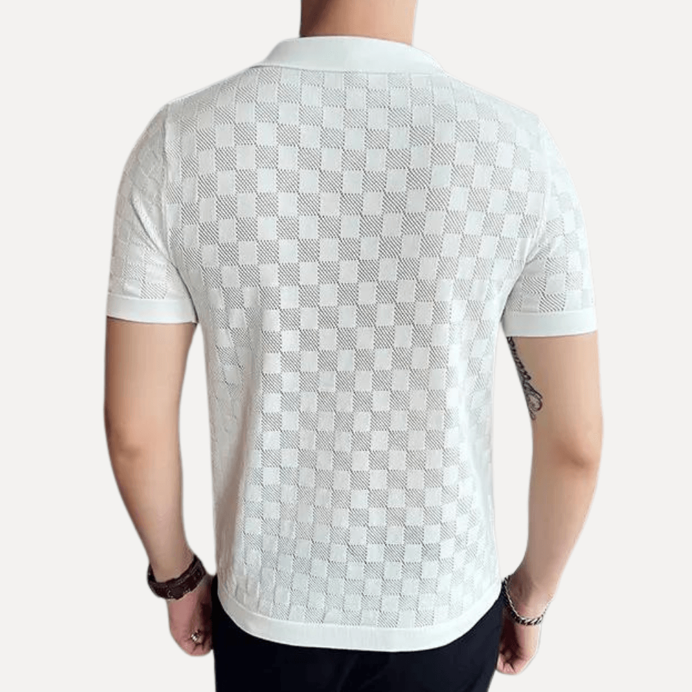 Kevin Forth Men's Knitted Polo Shirt