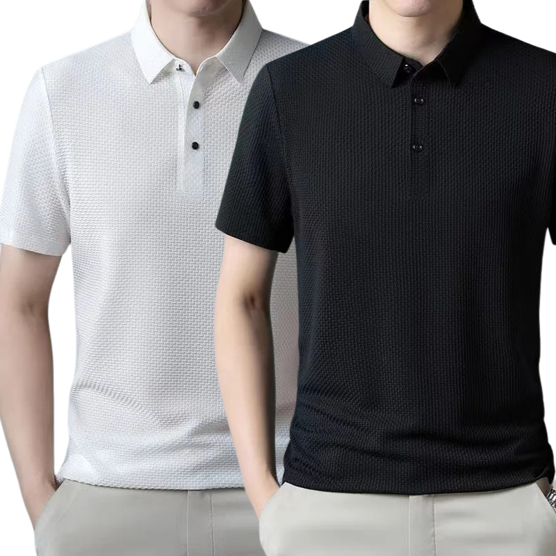 [BUY 1, GET 2] – Ultra Fresh Silk Ice Polo Shirt + FREE Watch