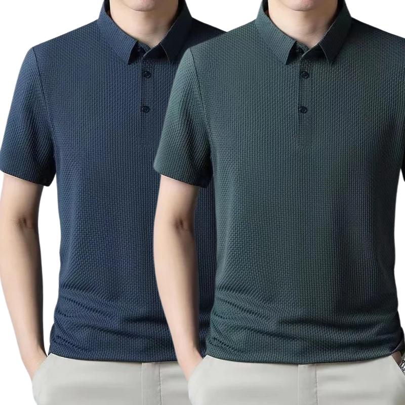 [BUY 1, GET 2] – Ultra Fresh Silk Ice Polo Shirt + FREE Watch