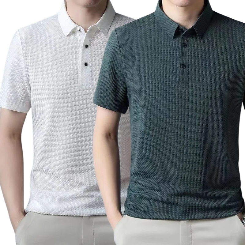 [BUY 1, GET 2] – Ultra Fresh Silk Ice Polo Shirt + FREE Watch