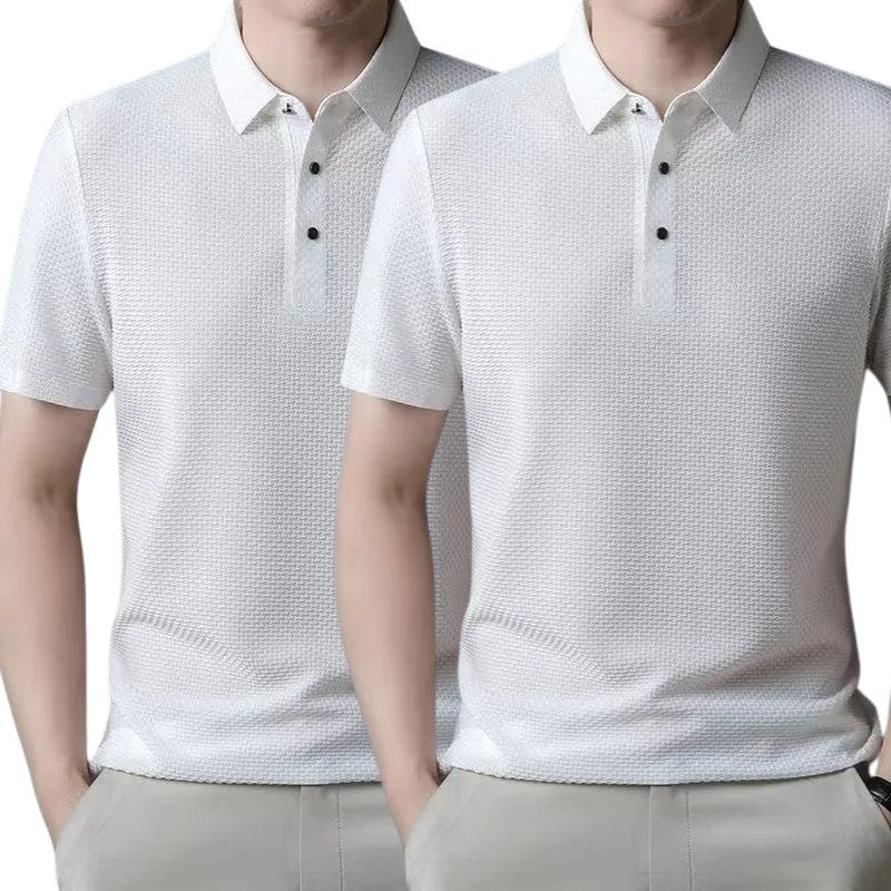 [BUY 1, GET 2] – Ultra Fresh Silk Ice Polo Shirt + FREE Watch