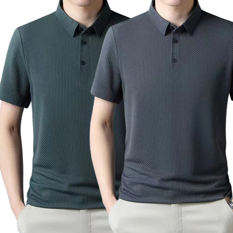 [BUY 1, GET 2] – Ultra Fresh Silk Ice Polo Shirt + FREE Watch