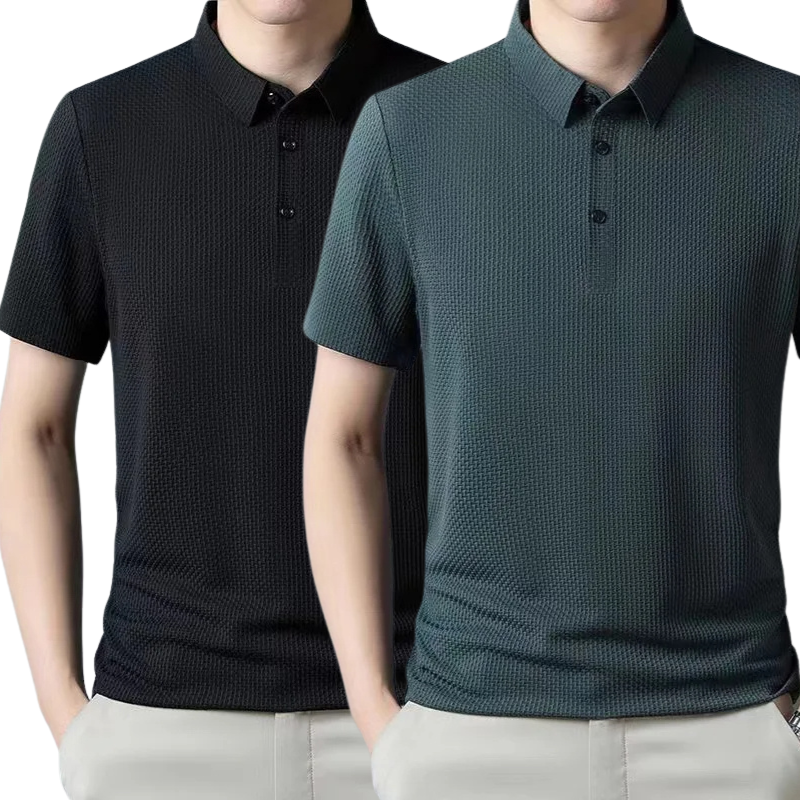 [BUY 1, GET 2] – Ultra Fresh Silk Ice Polo Shirt + FREE Watch