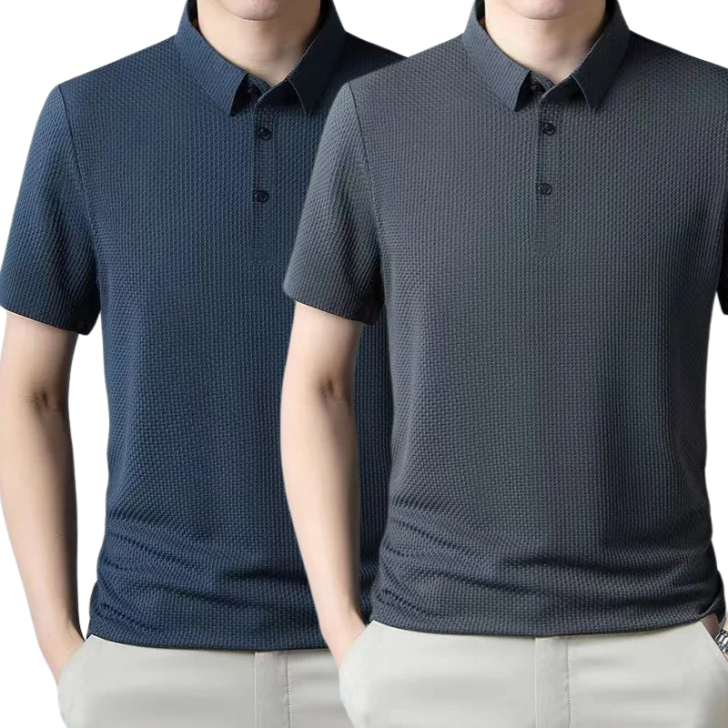 [BUY 1, GET 2] – Ultra Fresh Silk Ice Polo Shirt + FREE Watch