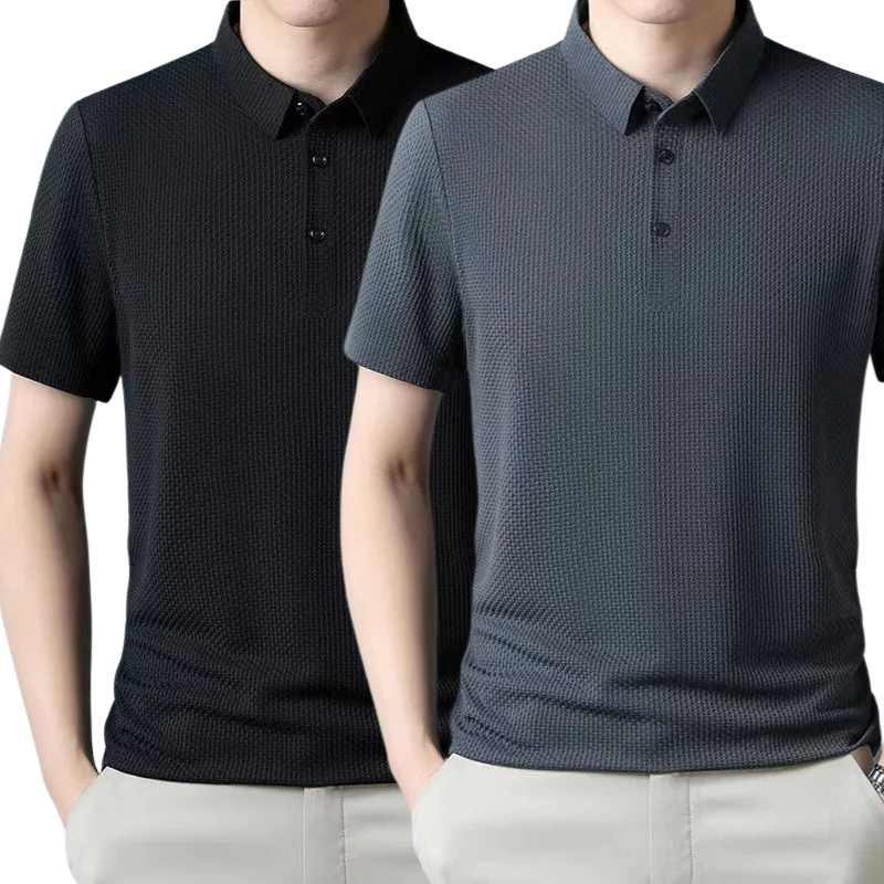 [BUY 1, GET 2] – Ultra Fresh Silk Ice Polo Shirt + FREE Watch