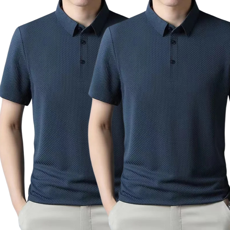[BUY 1, GET 2] – Ultra Fresh Silk Ice Polo Shirt + FREE Watch