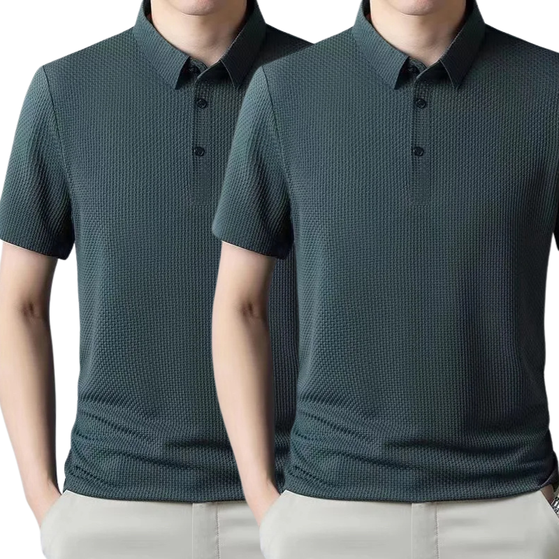 [BUY 1, GET 2] – Ultra Fresh Silk Ice Polo Shirt + FREE Watch