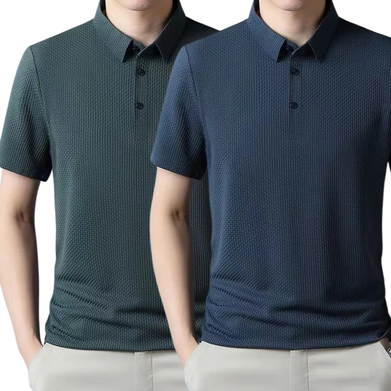 [BUY 1, GET 2] – Ultra Fresh Silk Ice Polo Shirt + FREE Watch