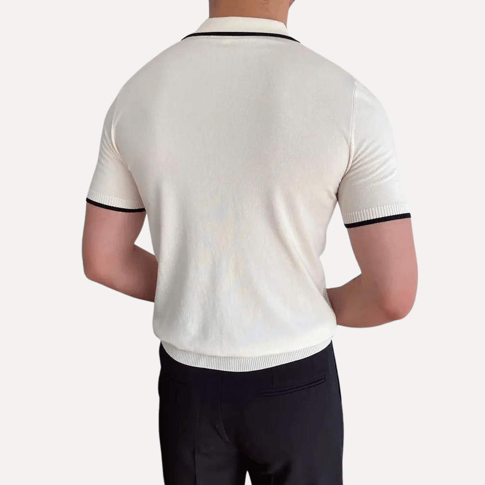 Simon Forth Men's Knit Polo Shirt