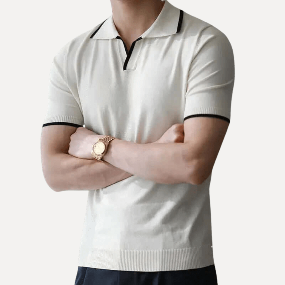 Simon Forth Men's Knit Polo Shirt